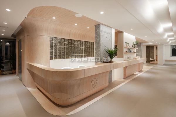 瑜伽工作室前台装修效果图