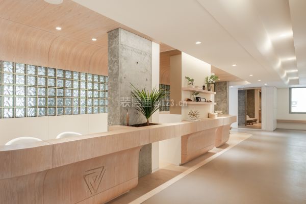 瑜伽工作室接待区装修效果图