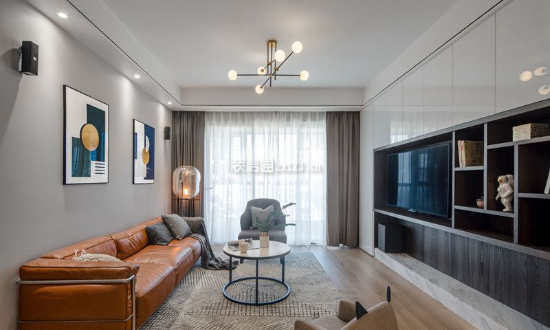  现代简约风格客厅装修案例 现代简约风格客厅装修图