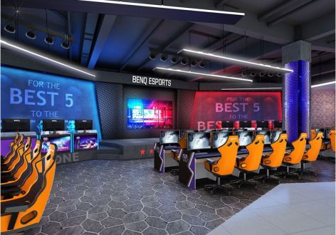 350平米现代网咖电竞馆装修案例