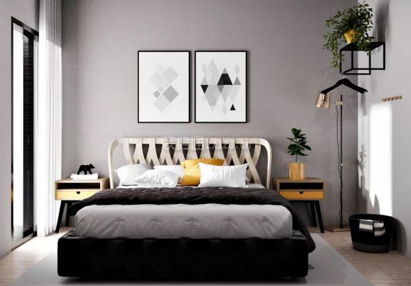 现代简约卧室装修效果图