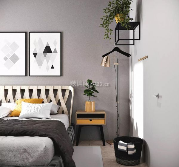现代简约卧室装修效果图