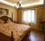 启昌中央华府121平米美式田园风三居室装修案例