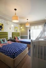 华宇锦绣花城中式风格120平装修案例