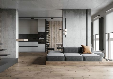 金隅新都会现代风格122平米装修案例