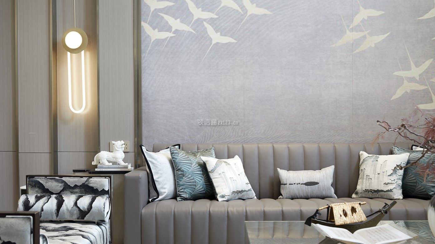 现代简约沙发背景墙 现代简约沙发效果图