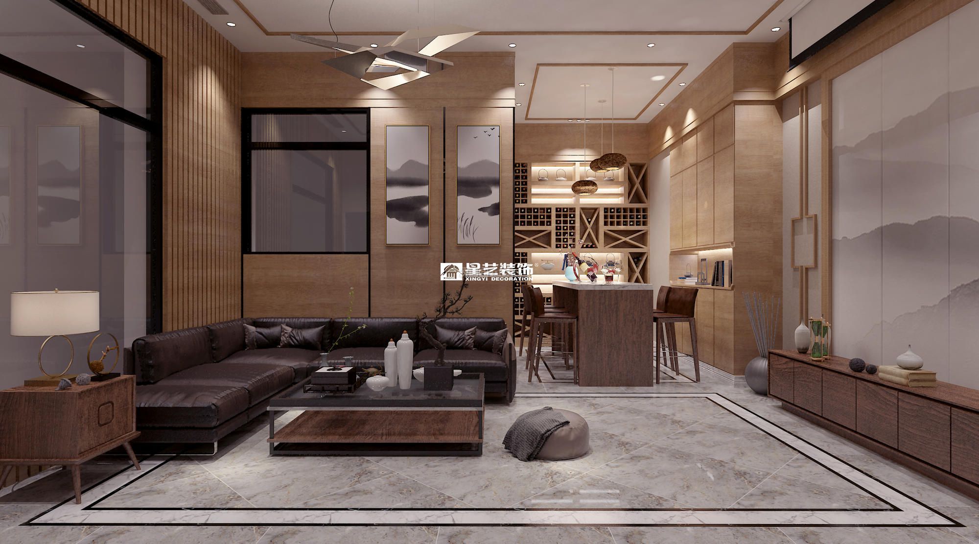 中式风格客厅装饰图 中式风格客厅效果图 中式风格客厅