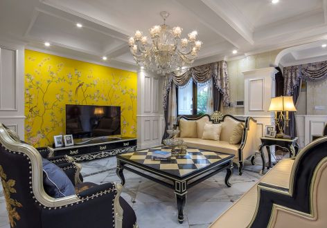 奥林匹克花园别墅485平欧式风格装修案例