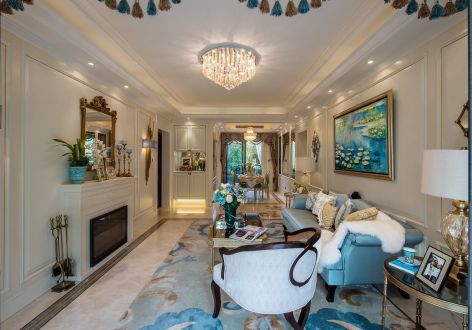 华宇上院平层195平欧式风格装修案例