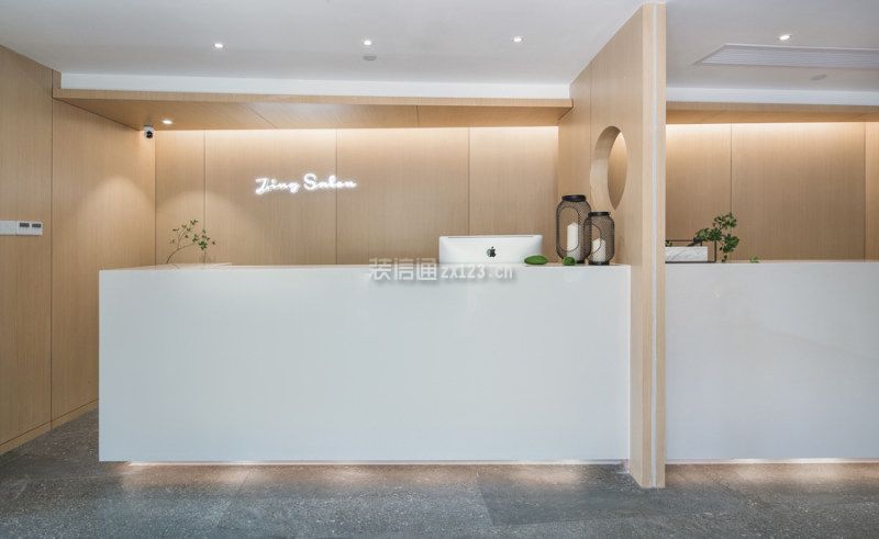 会所前台设计效果图 会所前台装修设计