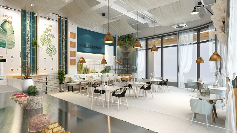 西餐厅装修布局 西餐厅装修背景墙