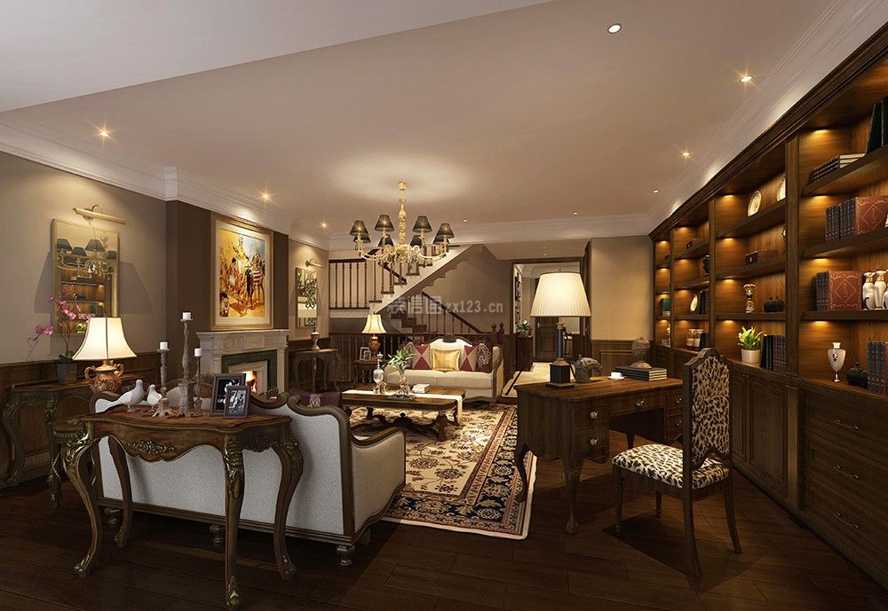 欧式古典风格客厅装修效果图 欧式古典风格客厅