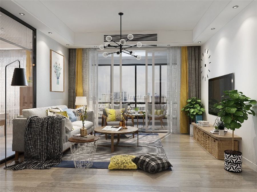 北欧风格客厅图 北欧风格客厅装修效果图欣赏