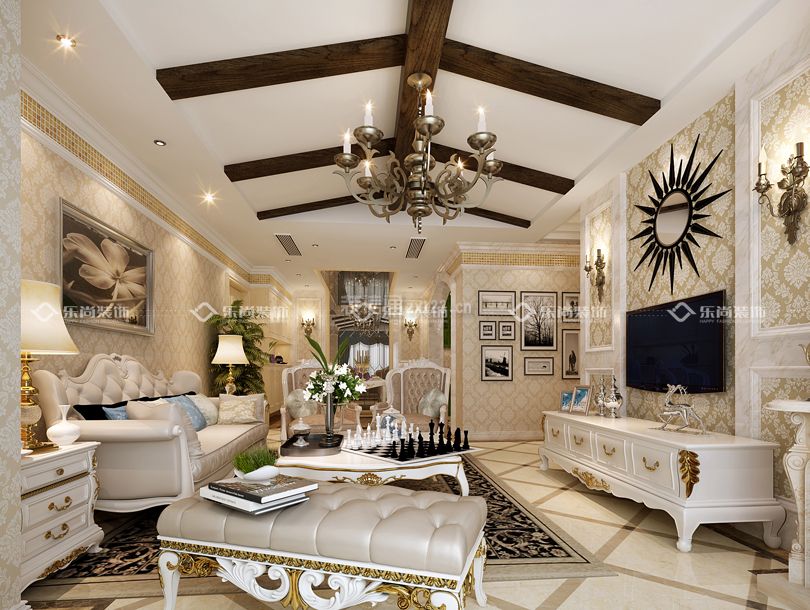 欧式风格客厅设计效果图 欧式风格客厅装修图片大全