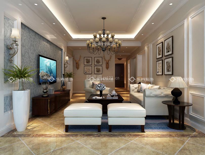 美式风格客厅效果图 美式风格客厅设计效果图