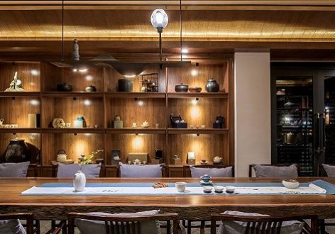 100平米新中式茶室装修案例