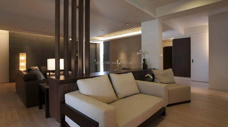 简约中式风格装修效果图片 别墅室内装修效果图片