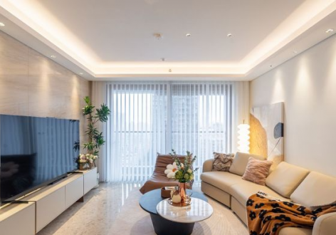 恒大世纪城141平现代风格装修案例