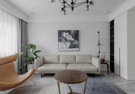 保利国宾上院133平北欧风格装修案例