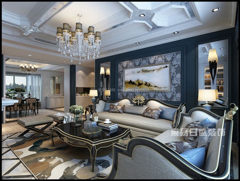 平层装修设计 客厅装修设计 180㎡装修案例 四居室装修