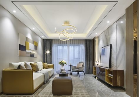 天骄名城二期153平现代风格装修案例