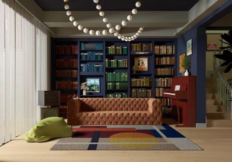 花溪半岛265平复古风格装修案例