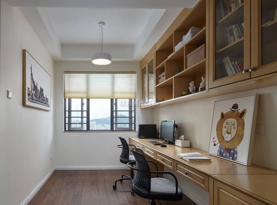 书房书桌设计 书房书桌效果图