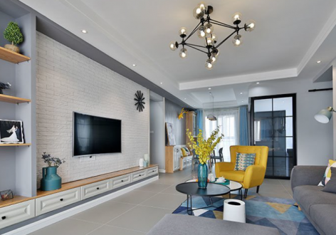 恒大金碧天下一期147平北欧风格装修案例