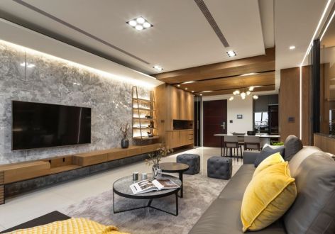 中建瑜和城109平轻奢风格装修案例