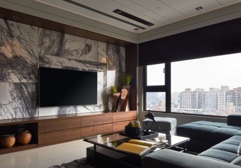 荣锦龙汇苑146平复古风格装修案例