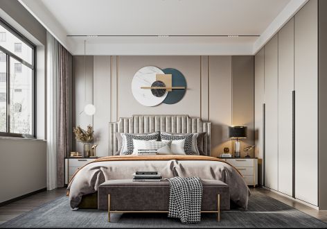 时代都汇a组团112平北欧风格装修案例