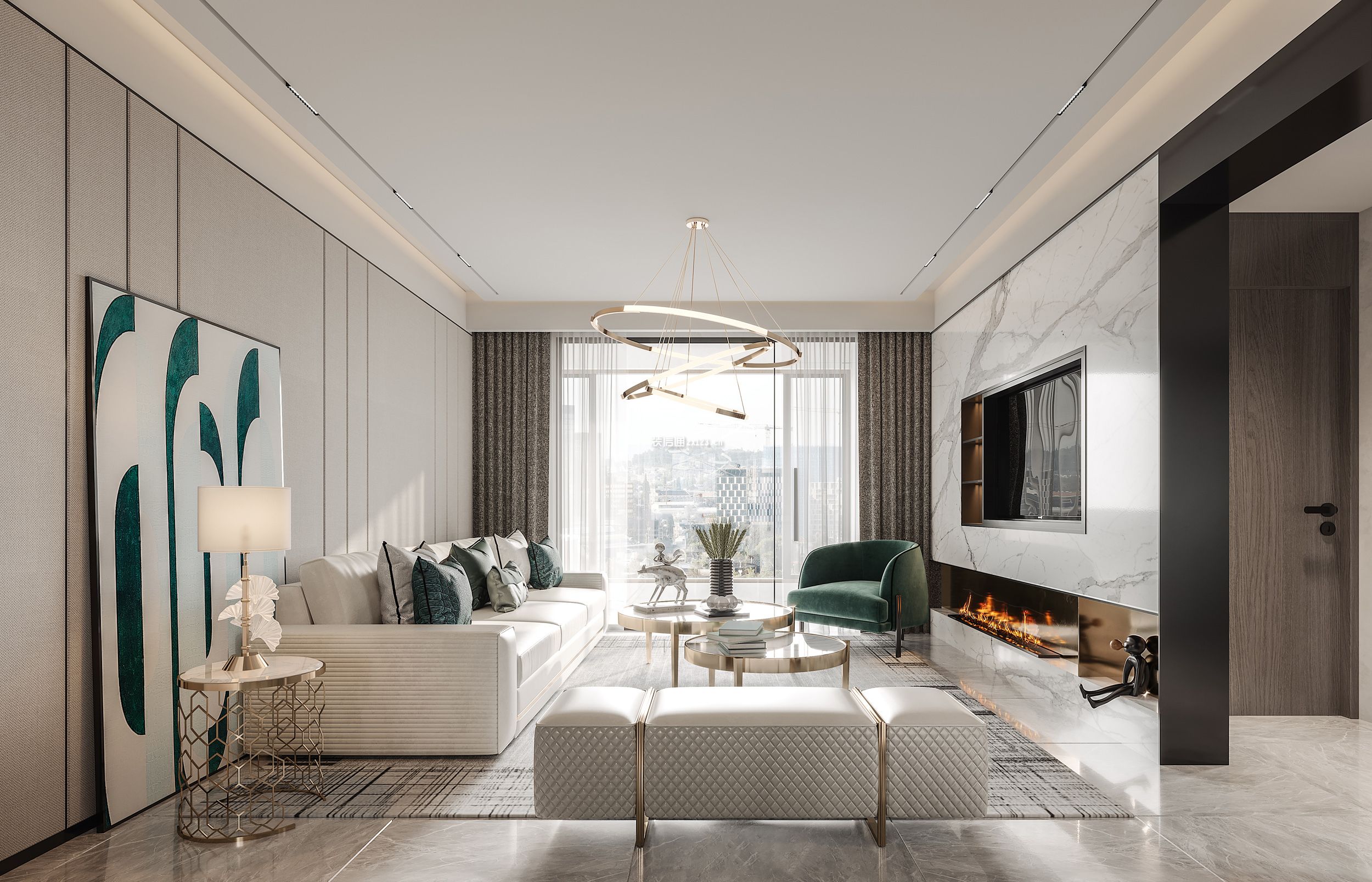 轻奢风格客厅装修 轻奢风格客厅装修设计图 轻奢风格客厅装修实景图 轻奢风格客厅装修图片