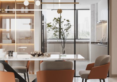 棕榈泉一期182平北欧风格装修案例