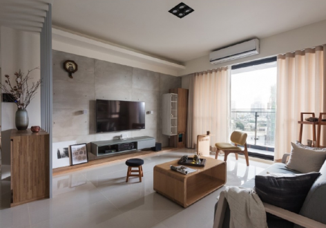 新江与城清晖时光129平北欧风格装修案例