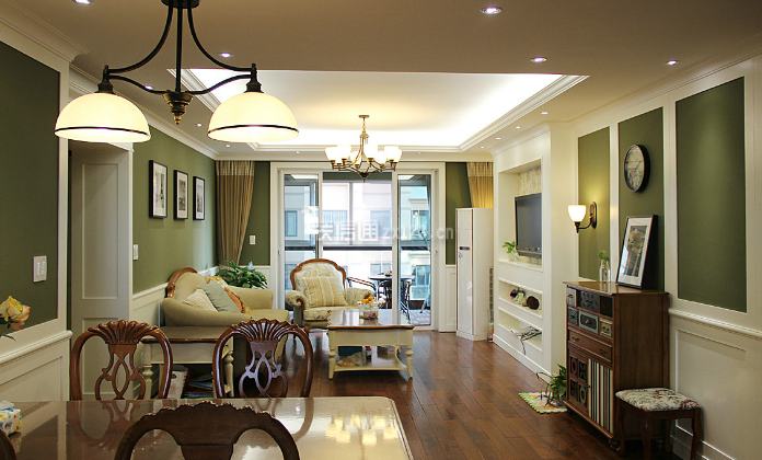 美式风格客厅装修图 美式风格客厅装修图片 美式风格客厅装修效果图