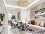 中粮中央公园祥云116平北欧风格装修案例
