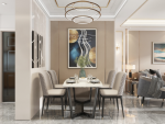 中粮中央公园祥云116平北欧风格装修案例