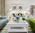 金科绿韵康城122平北欧风格装修案例