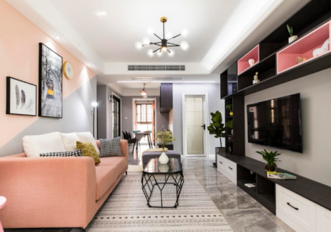 融创云湖十里98平现代风格装修案例