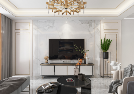 中粮中央公园祥云116平北欧风格装修案例