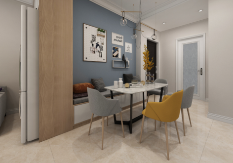 星悦·礼玉金湾134平北欧风格装修案例