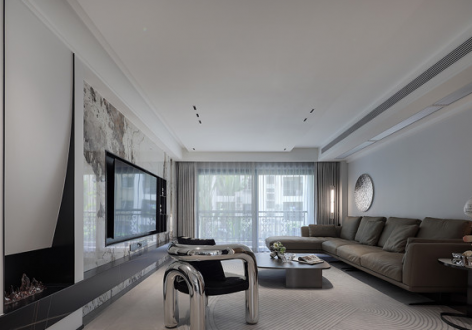 鲁能泰山7号十街区154平现代风格装修案例