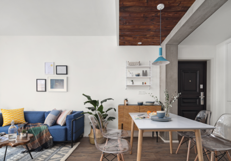 隆鑫天雨方113平简约风格装修案例