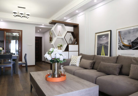 中建·龙玺台126平北欧风格装修案例